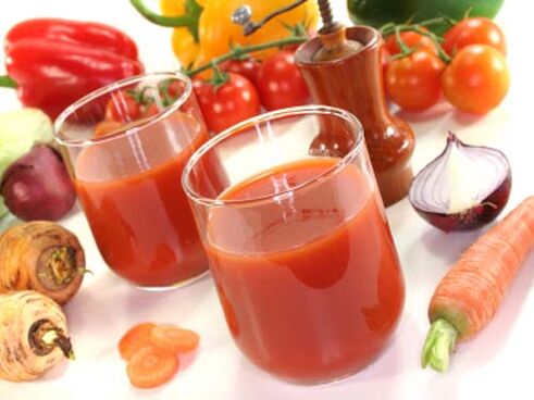 Jugo de vegetales